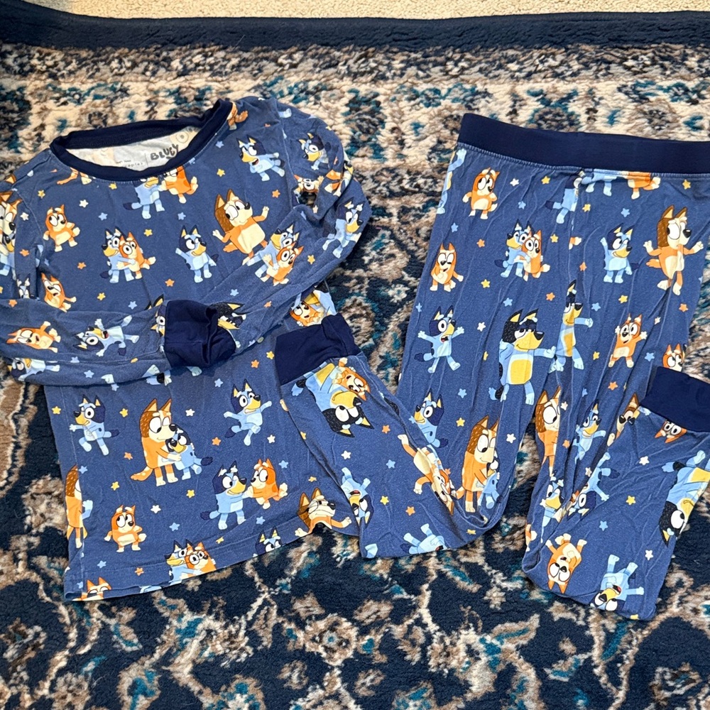 Little Sleepies Bluey Dance Mode Two Piece Pajamas